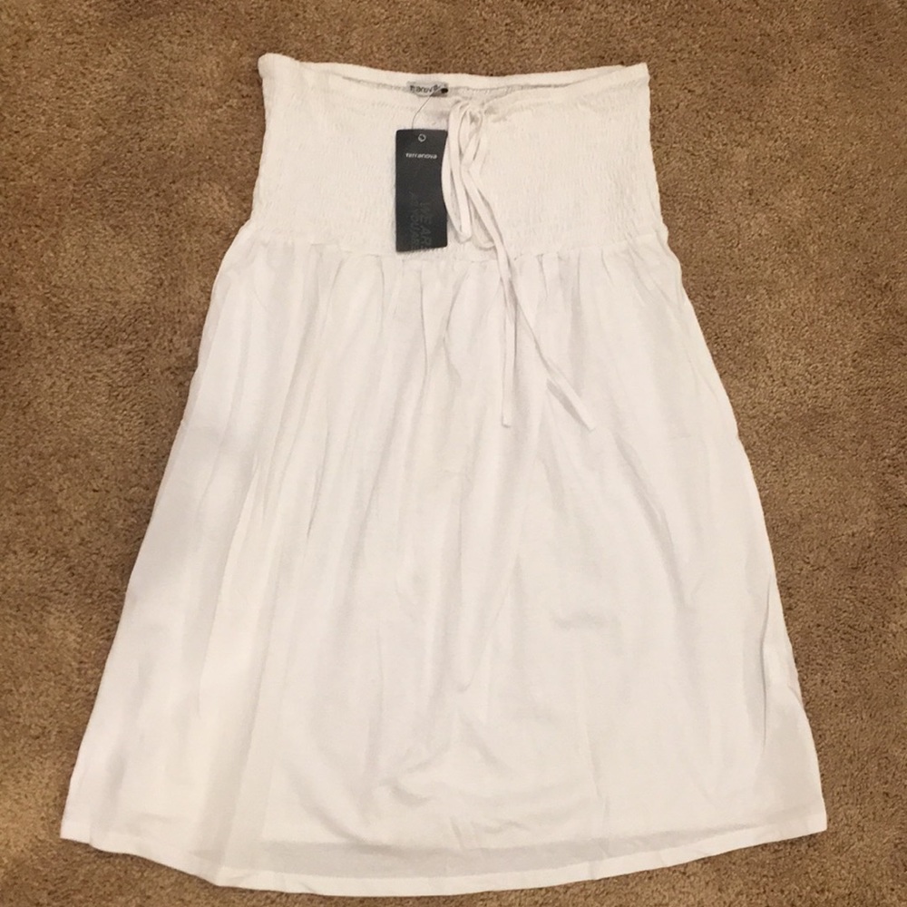 “Terranova”(Italy),plain white mini dress💯cotton